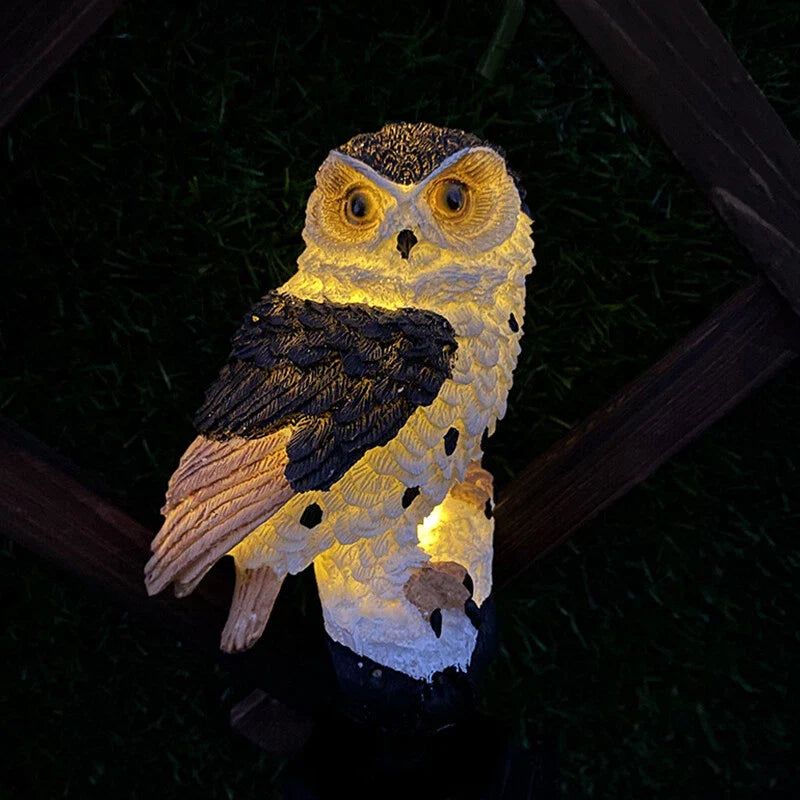 BowLift | Solar Garden Light Owl – LED Outdoor Light for Garden, Terrace and Balcony, weatherproof
