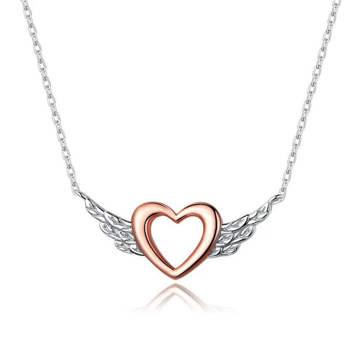 BowLift | S925 Angel Wings Heart Necklace
