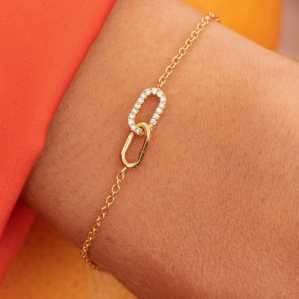 BowLift | S925 Forever Linked Diamond Contrast Bracelet