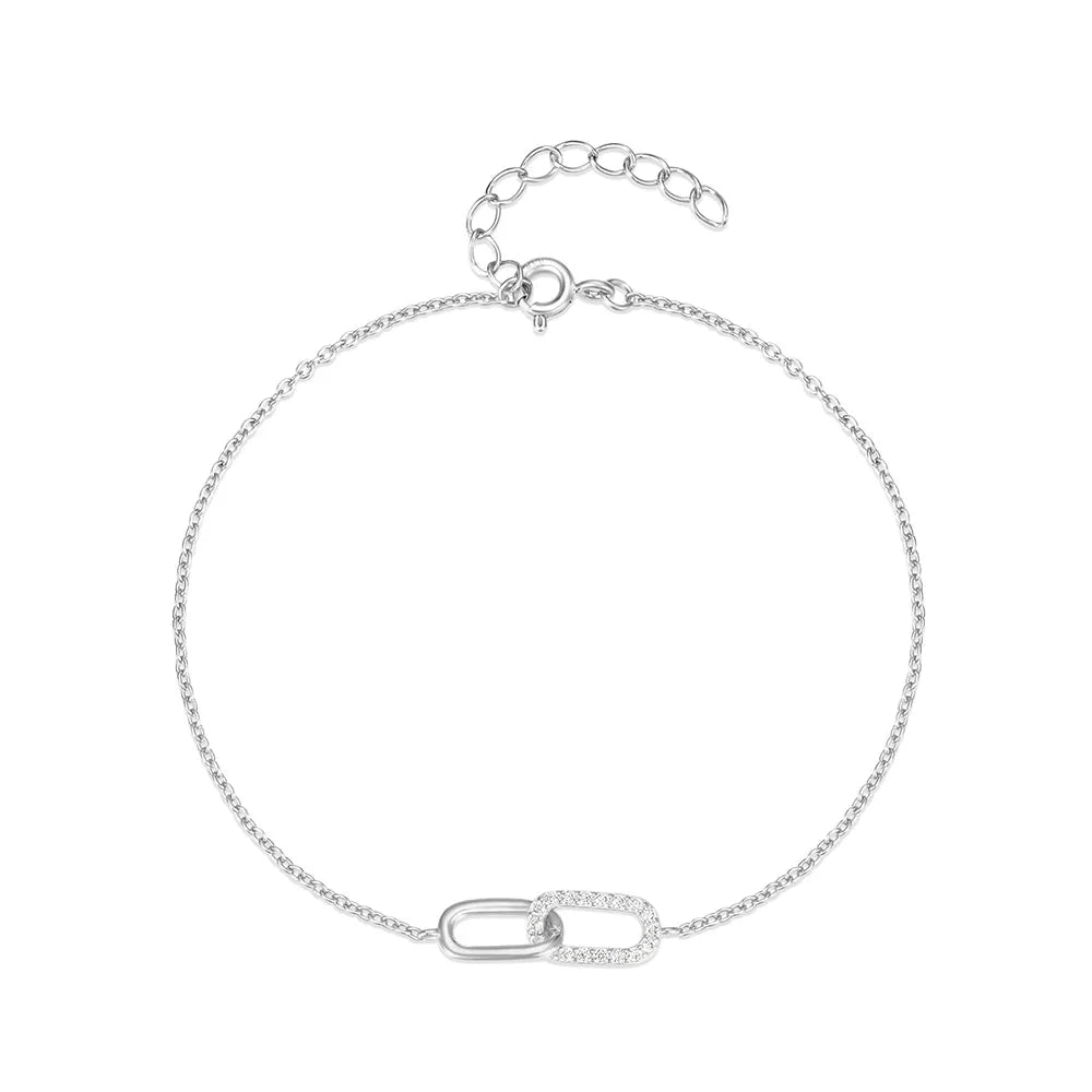 BowLift | S925 Forever Linked Diamond Contrast Bracelet