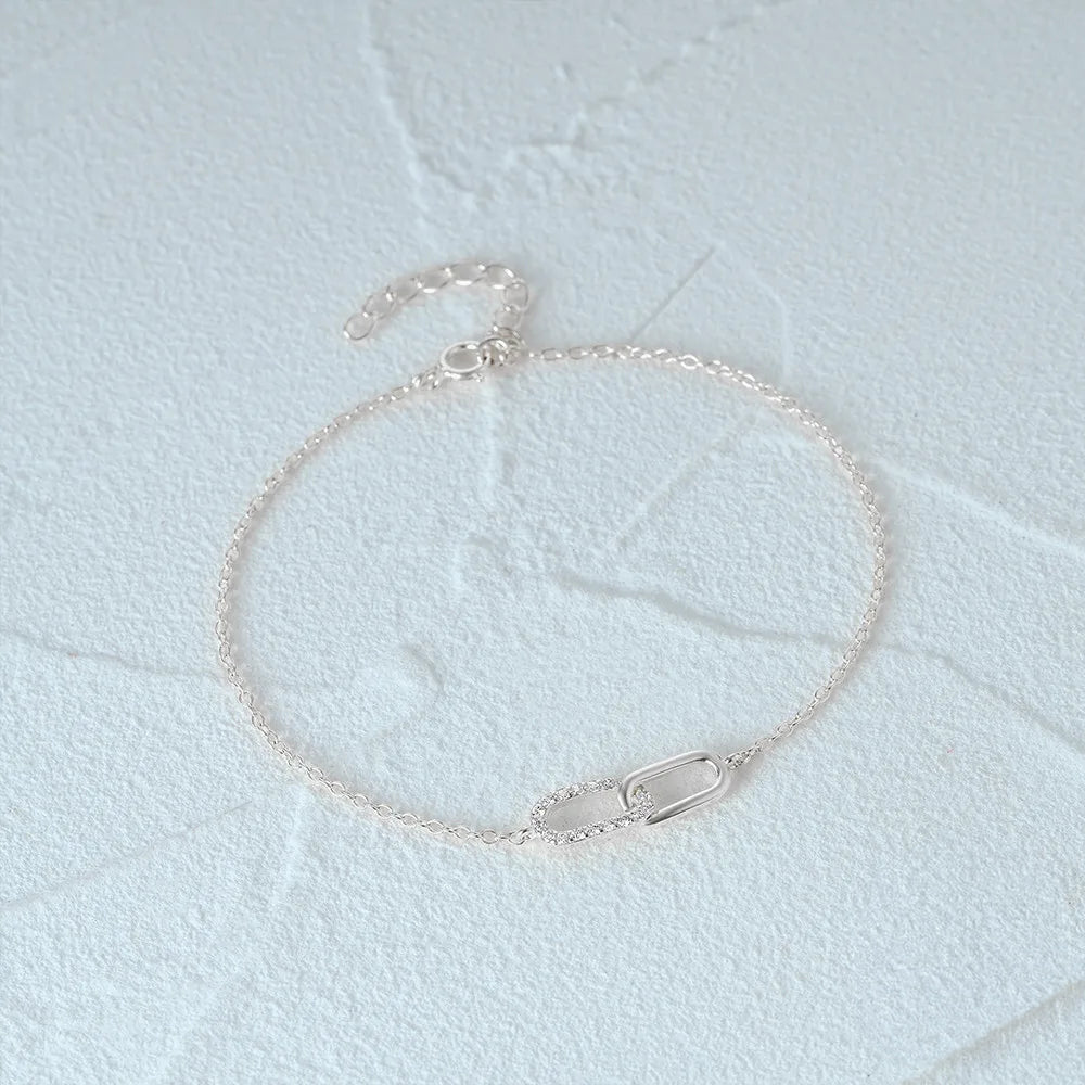 BowLift | S925 Forever Linked Diamond Contrast Bracelet