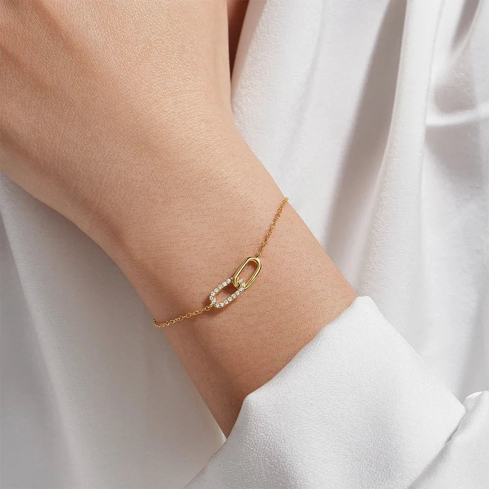 BowLift | S925 Forever Linked Diamond Contrast Bracelet