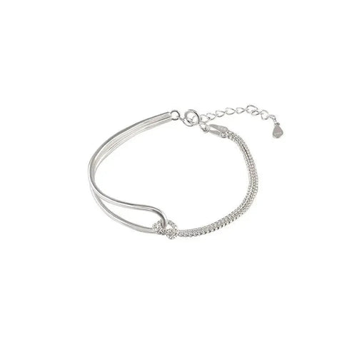 BowLift | S925 Twisted Knot Round Bar Bracelet