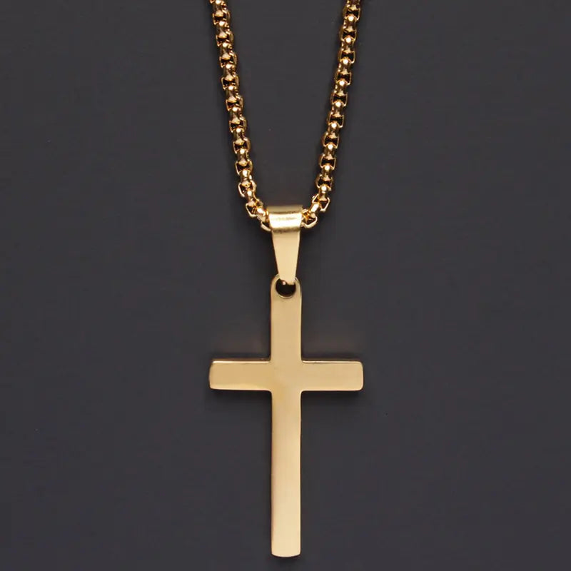 Classic Cross Men's Necklace Bowlift