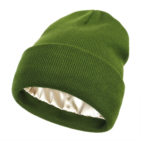 BowLift | Noor Silk Winter Hat – Wool & Silk – Anti-Frizz Hair Protection