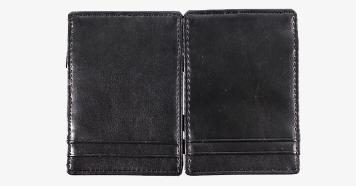 BowLift | Portable Leather Card Holder - Foldable - Various Colors - Wallet Case for Money & Cards