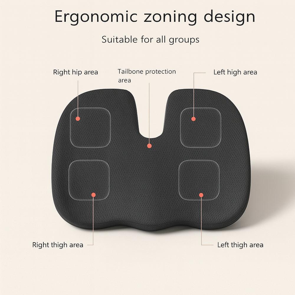 Ergonomic Seat Cushion made of Memory Foam | Bowlift