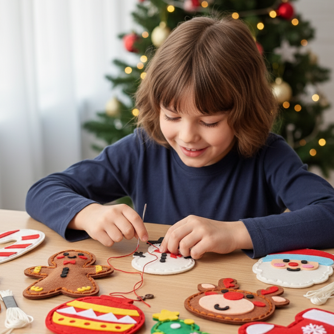 BowLift | Safe DIY Felt Christmas Sewing Set