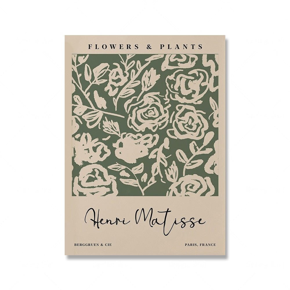 BowLift | Sage Green Matisse Yayoi Kusama Exhibition Poster