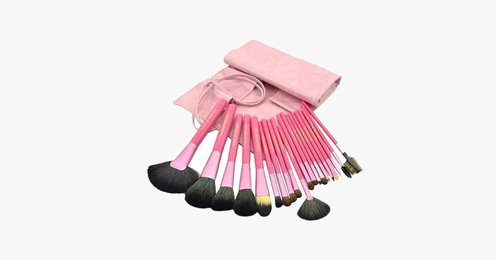 BowLift | Salmon Makeup Brush Set with 20 Pieces – Complete Your Makeup Set