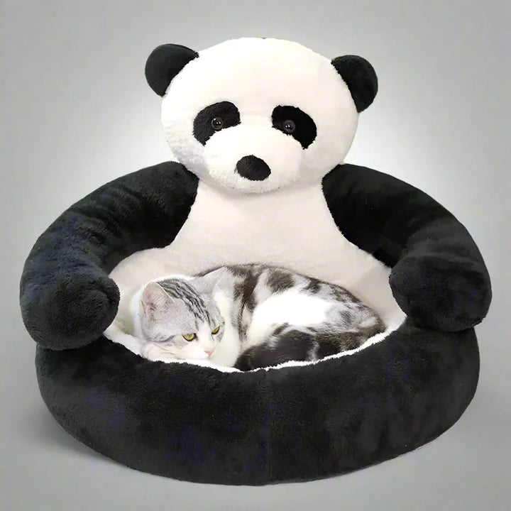 BowLift | SAMIYA – Plush Cat Bed with Raised Edge for Comfort and Security