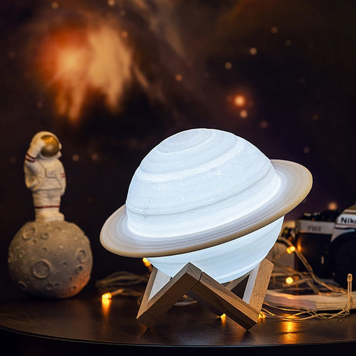 BowLift | Lamp - SaturnGlow - Planetary Design - Adjustable Lighting