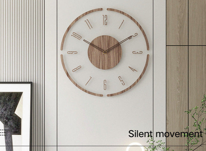BowLift | Scandinavian Style Wooden Wall Clock - WoodWave