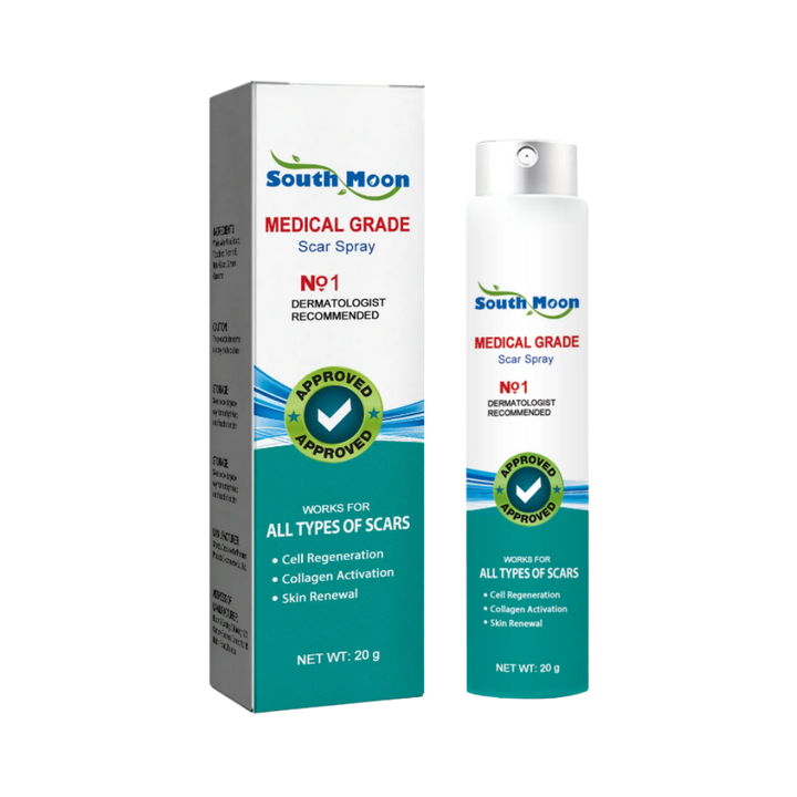 Spray treatment for scar removal