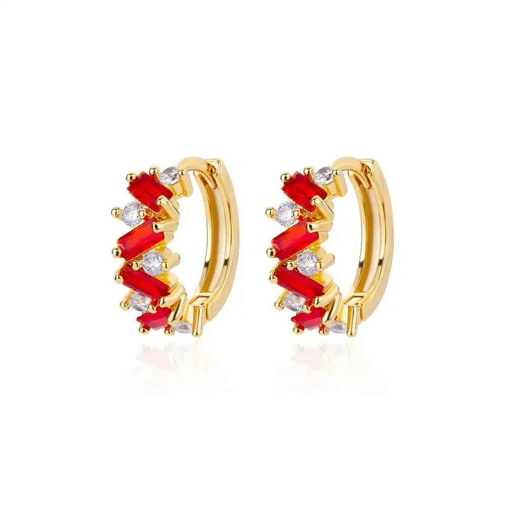 BowLift | Scattered Diamonds Hoop Earrings