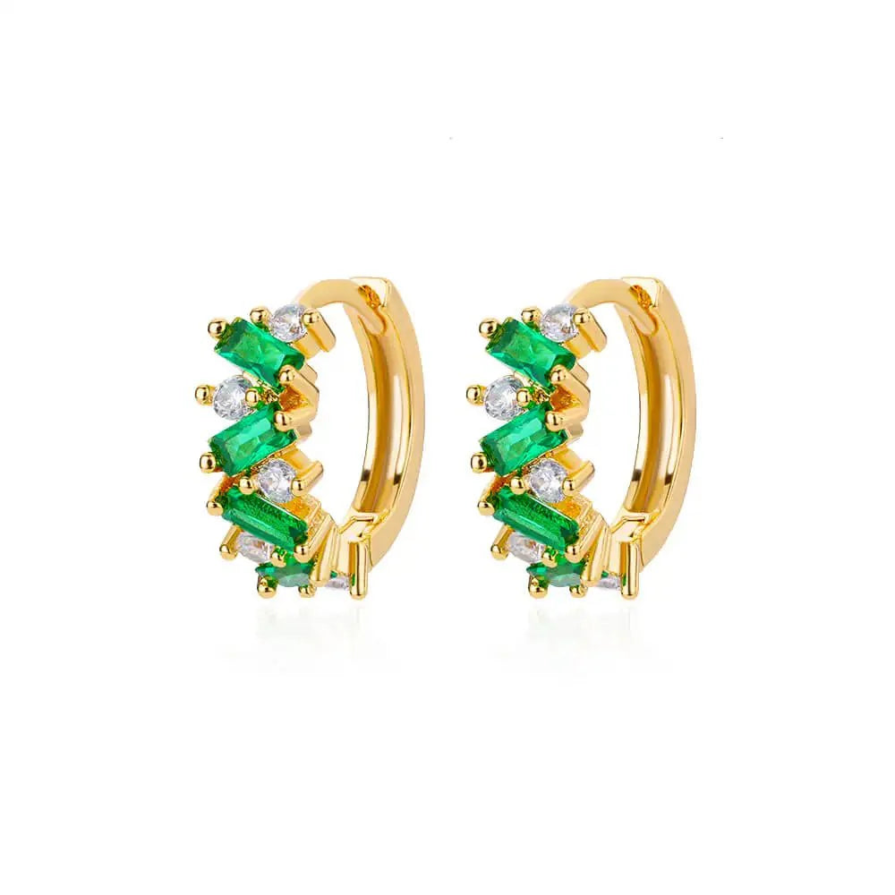 BowLift | Scattered Diamonds Hoop Earrings