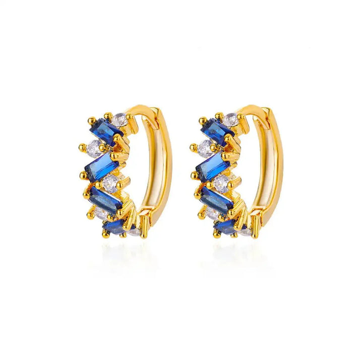 BowLift | Scattered Diamonds Hoop Earrings
