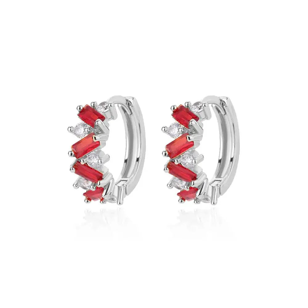 BowLift | Scattered Diamonds Hoop Earrings