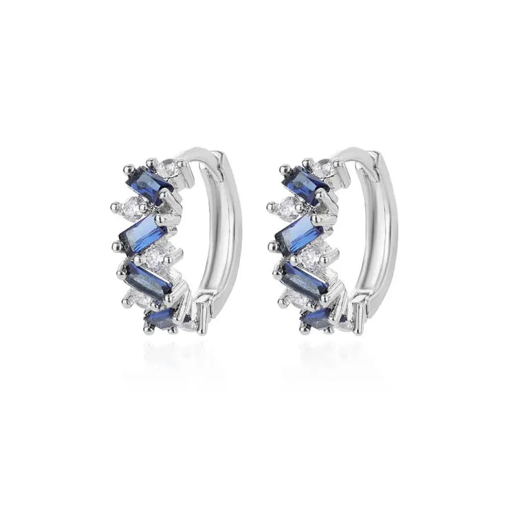 BowLift | Scattered Diamonds Hoop Earrings