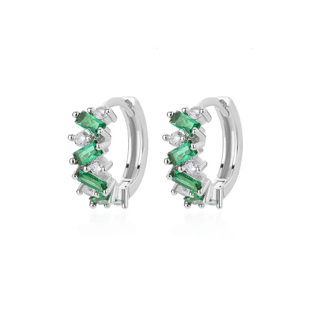 BowLift | Scattered Diamonds Hoop Earrings