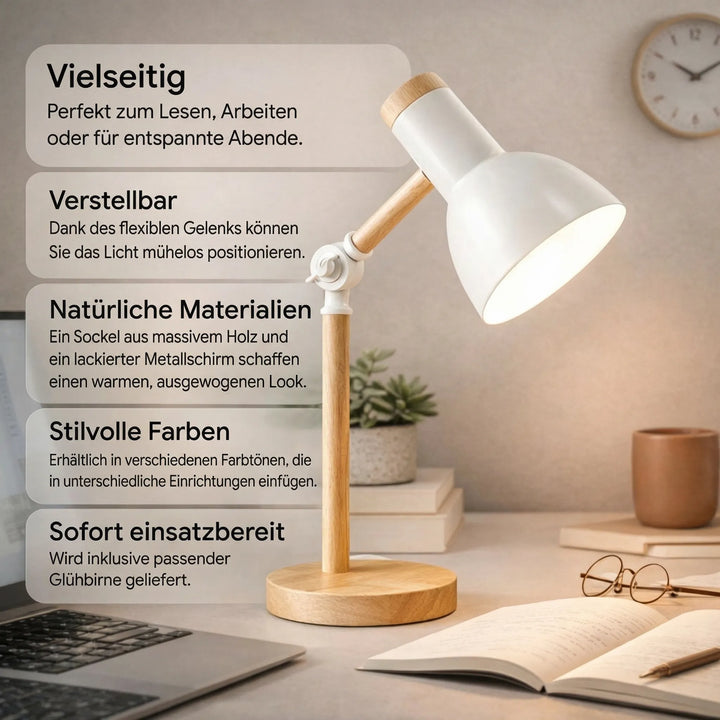 HoutLicht Desk Lamp for Desk | Bowlift