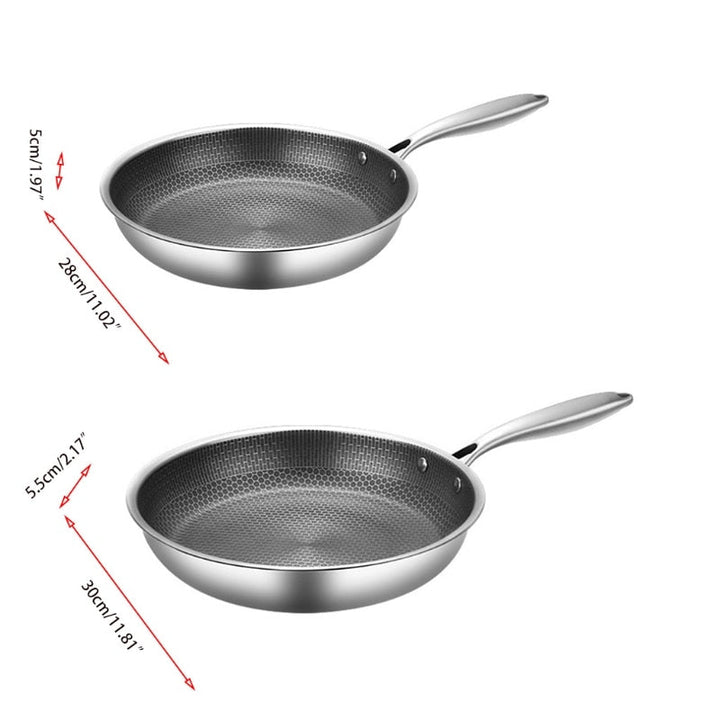 BowLift | Scratch-Resistant Stainless Steel Frypan with Non-Stick Coating - ProCook Elite