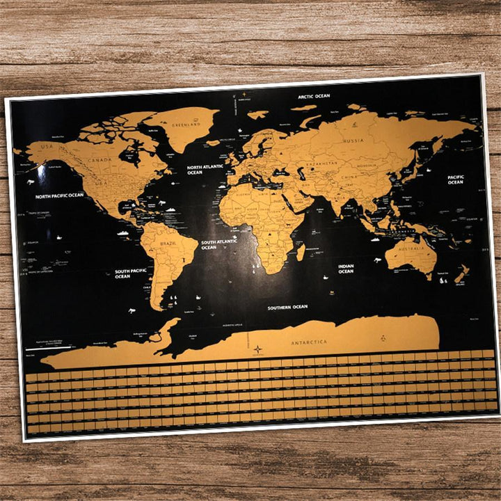 Scratch Off World Map Poster | Bowlift