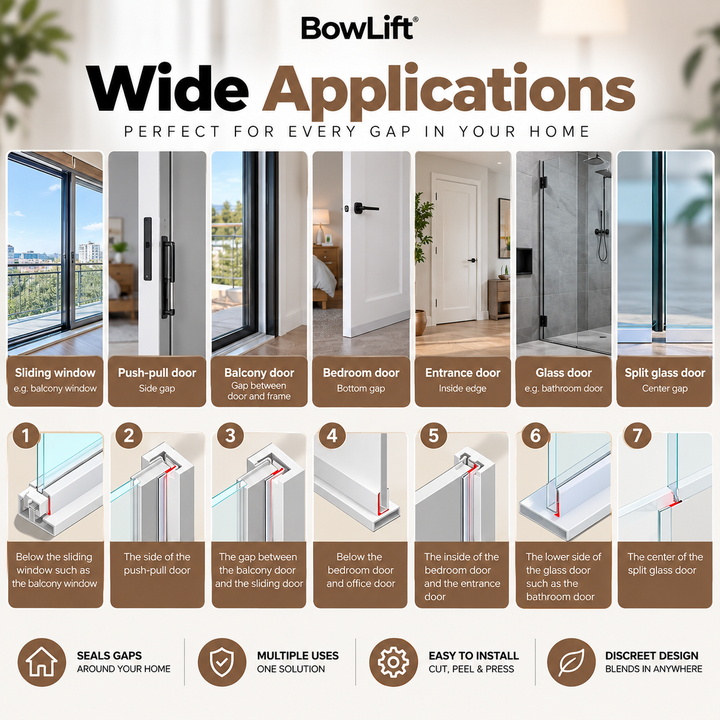 BowLift | Self-Adhesive Door & Window Seal Strip