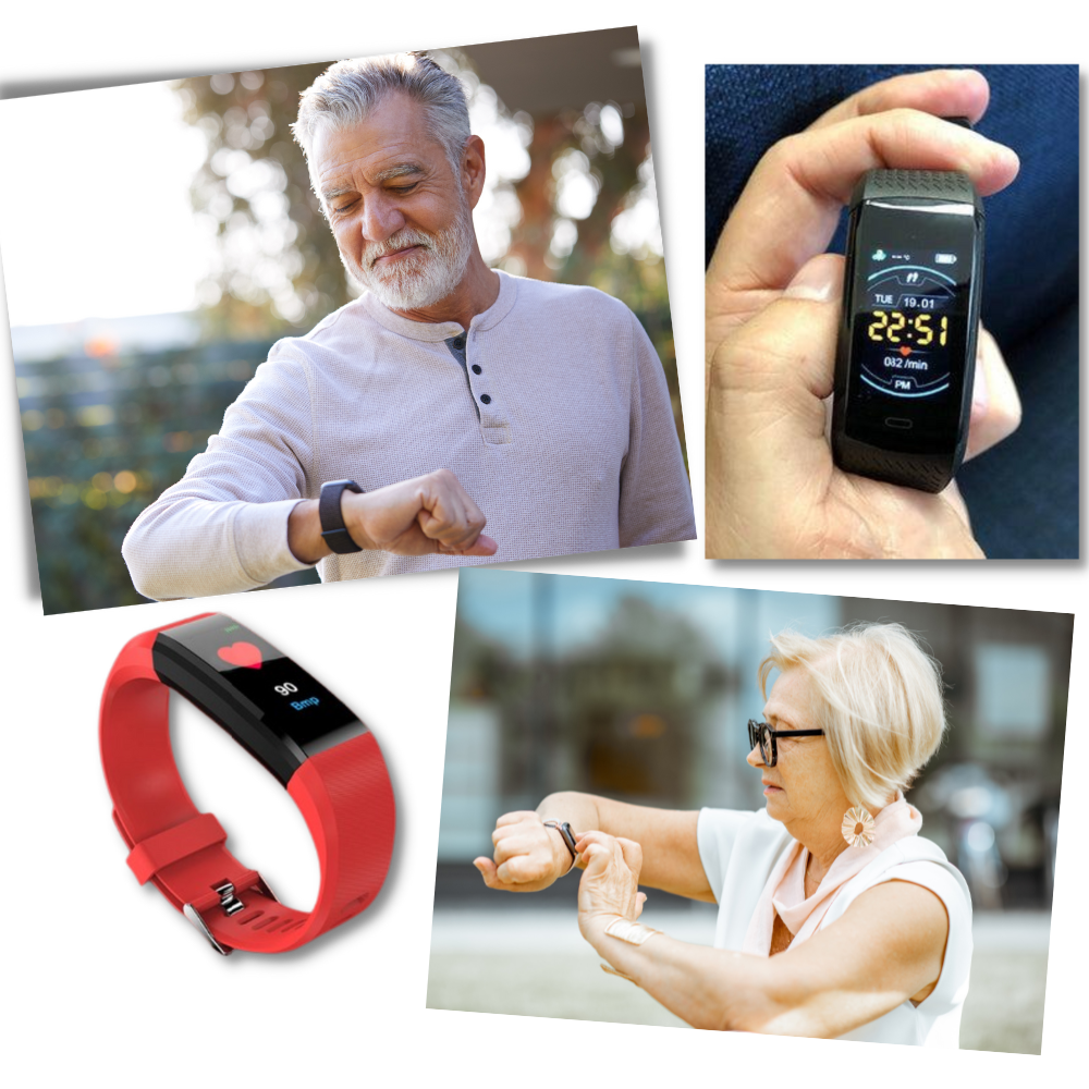 VitaWatch | Senior Smartwatch with Health Monitor and Large LED Screen | Bowlift