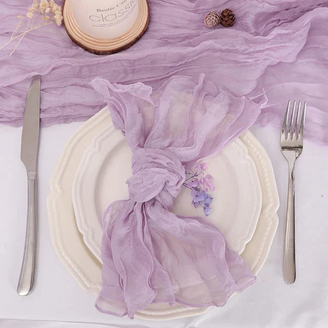 Set of 50 Gauze Cheesecloth Napkin Dinner Cloth Napkins Wrinkled Cloth | Bowlift