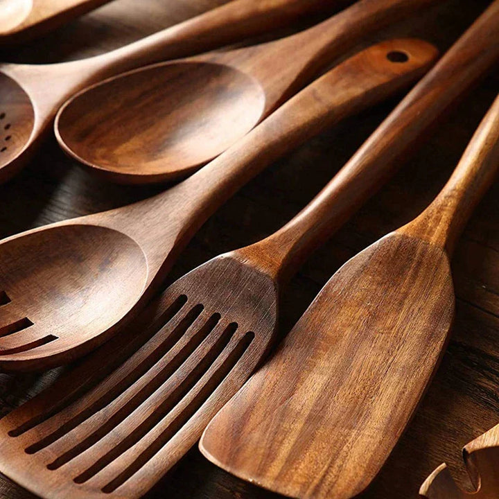 EcoChef - Teak Wood Dinnerware Set Bowlift