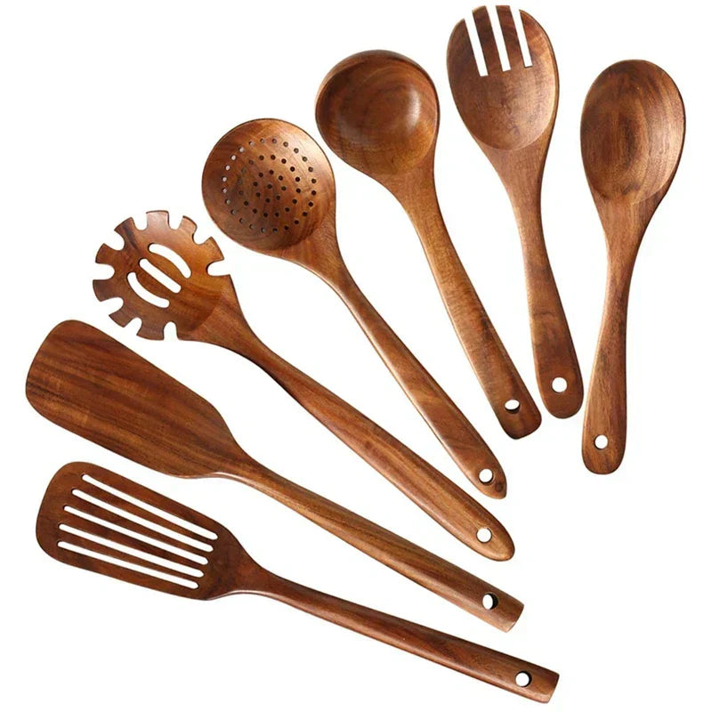 BowLift | Ecochef – Set of Teak Kitchen Utensils