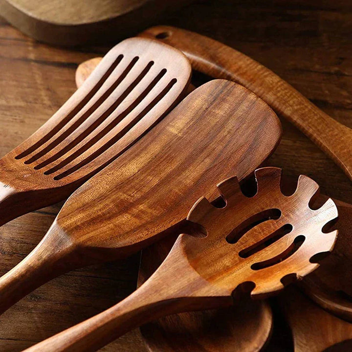BowLift | Ecochef – Set of Teak Kitchen Utensils