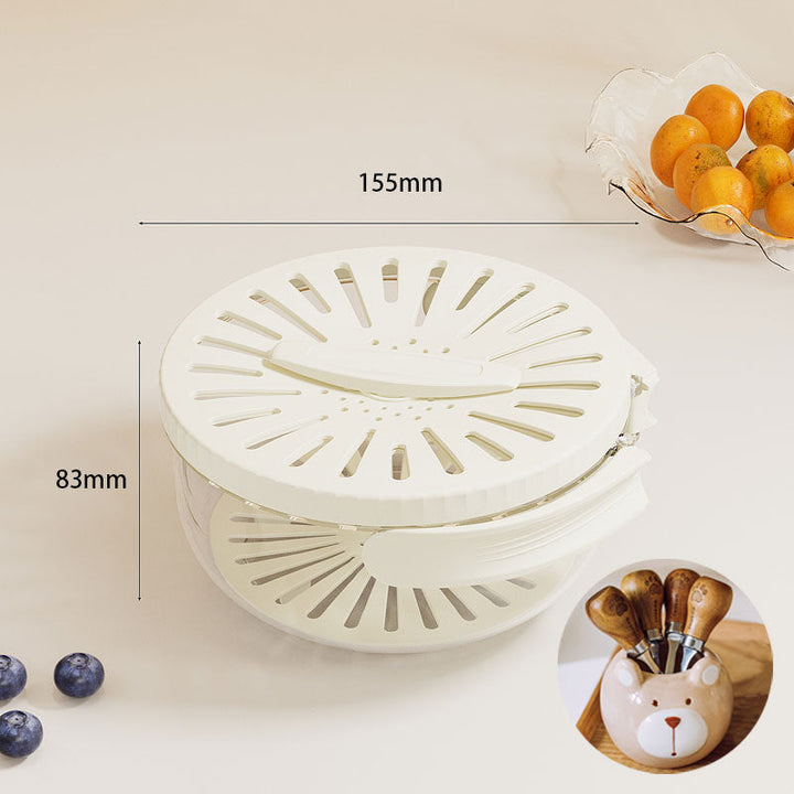 BowLift | Foldable Quick-Drain Basket with Rotating Lid