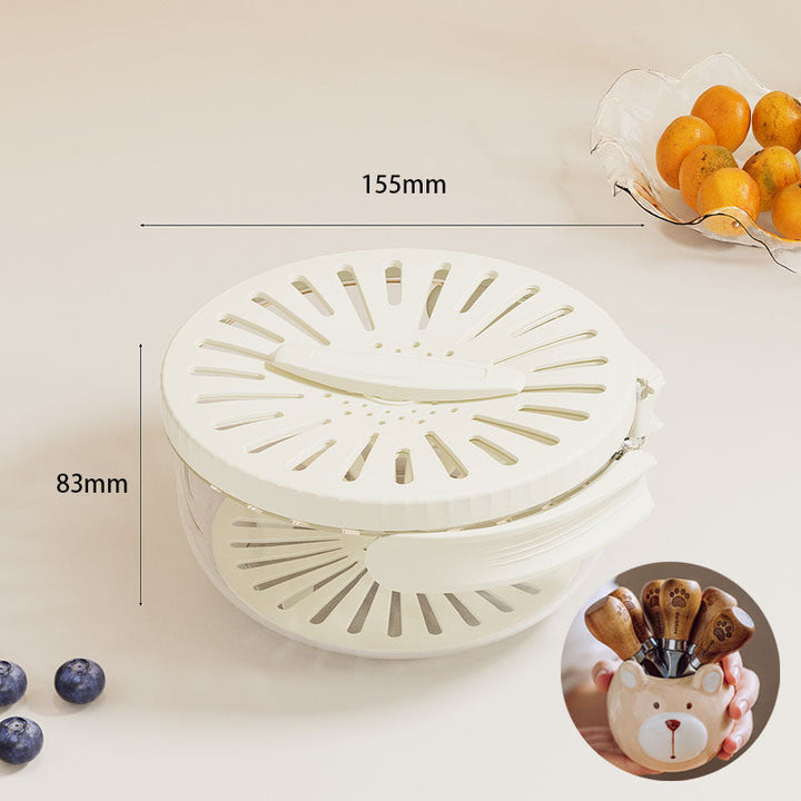 BowLift | Foldable Quick-Drain Basket with Rotating Lid
