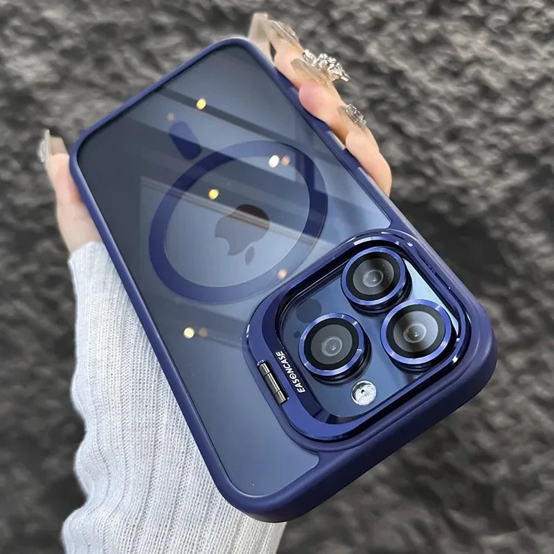 BowLift | Shockproof Magnetic Phone Case with Glass Lens Guard & Stand – 1+1 FREE