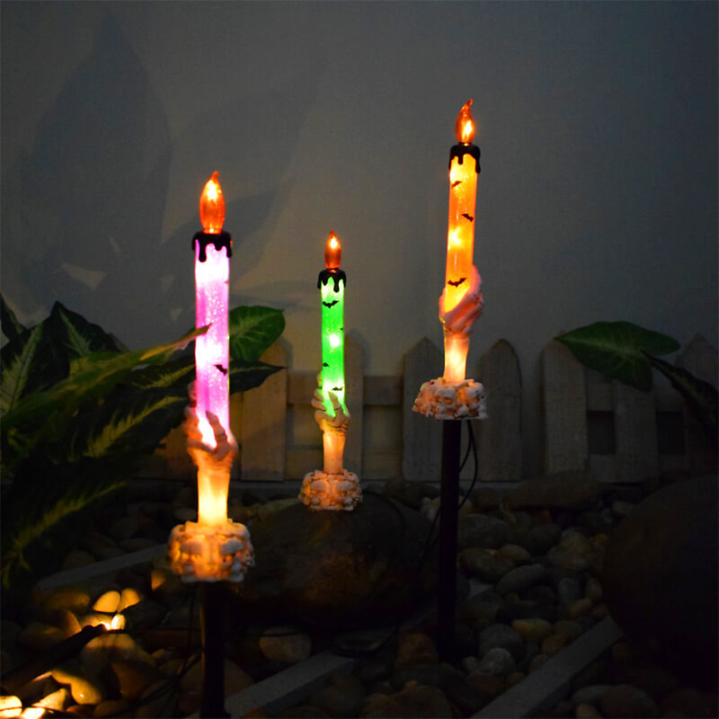 BowLift | Best Gift*Solar Light Halloween Ghost Hand Candle Outdoor Floor Lamp