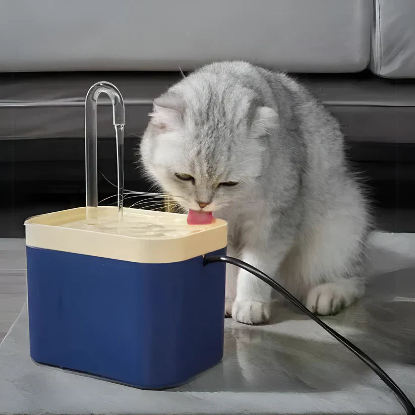 Silent Automatic Water Fountain for Cats - PureFlow Bowlift