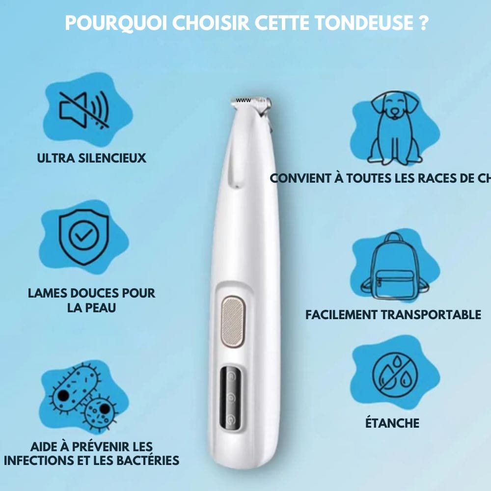 BowLift | WHISPERCLIP – Ultra-Quiet Pet Trimmer for Sensitive Grooming