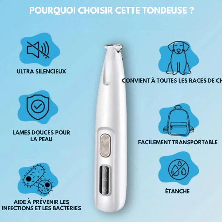 BowLift | WHISPERCLIP – Ultra-Quiet Pet Trimmer for Sensitive Grooming
