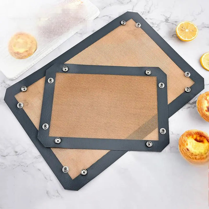 Silicone Baking Mat with Button Non-Stick Reusable Heat-Resistant Liner | Bowlift