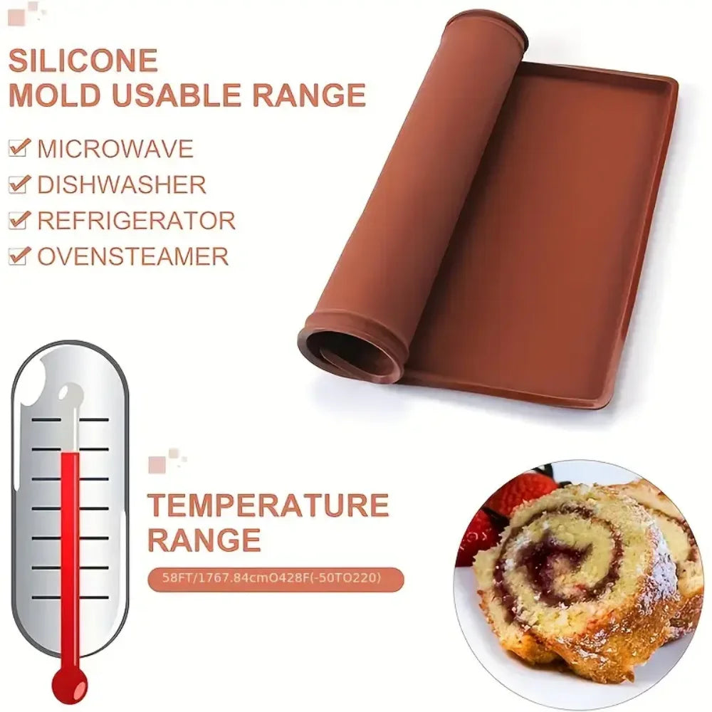 Silicone Baking Mats Non-Stick Reusable Pastry and Cake Roll Mats | Bowlift