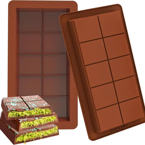 Silicone Chocolate Bar Mold Break-Apart Rectangle Mold Wax Melt Molder | Bowlift