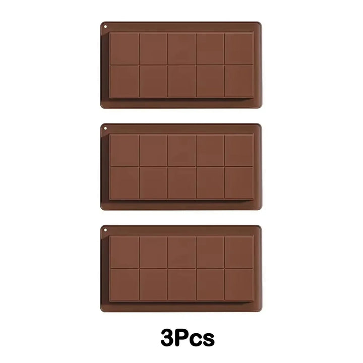 Silicone Chocolate Bar Mold Break-Apart Rectangle Mold Wax Melt Molder | Bowlift