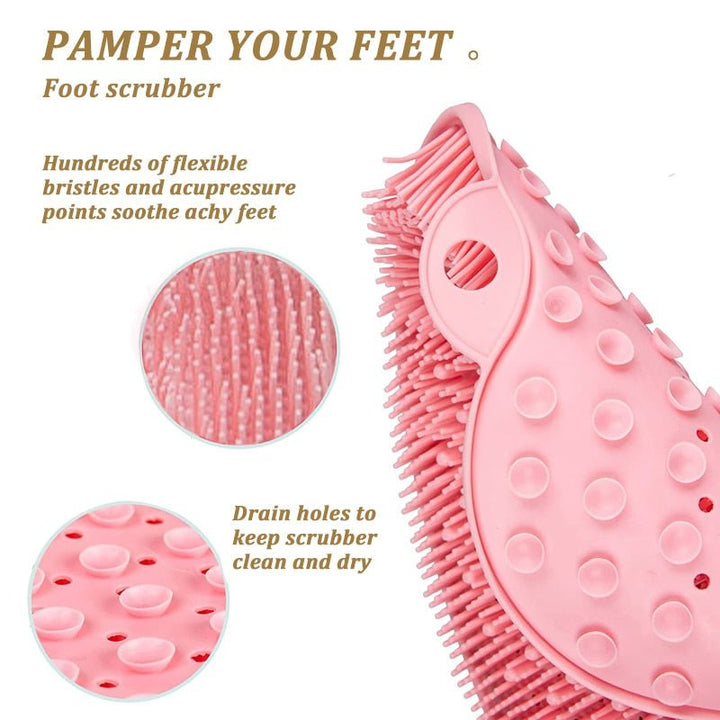 BowLift | Silicone Rub Back Bathroom Brush