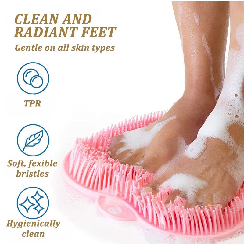 BowLift | Silicone Rub Back Bathroom Brush