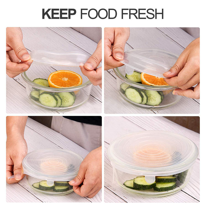 Universal Silicone Stretch Lids 6 Pack | Bowlift