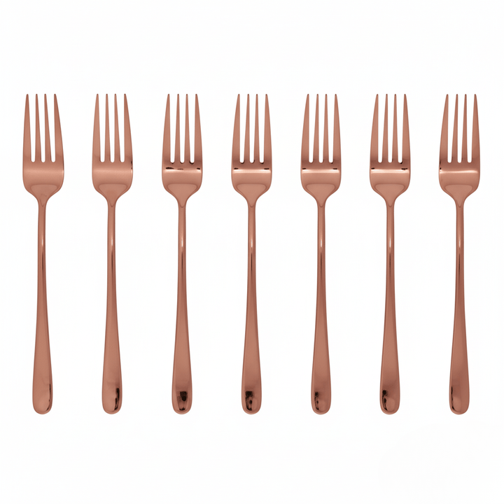 BowLift | Silvéra – Elegant Dining Fork, Durable Plated Stainless Steel Utensil