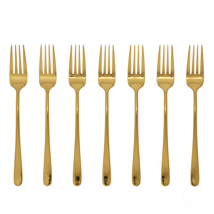 BowLift | Silvéra – Elegant Dining Fork, Durable Plated Stainless Steel Utensil
