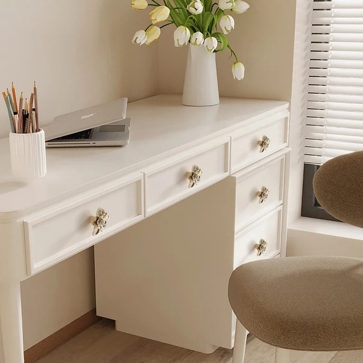 Single Hole Creative Petal Cabinet Knobs Furniture Handles Drawer Pull | Bowlift